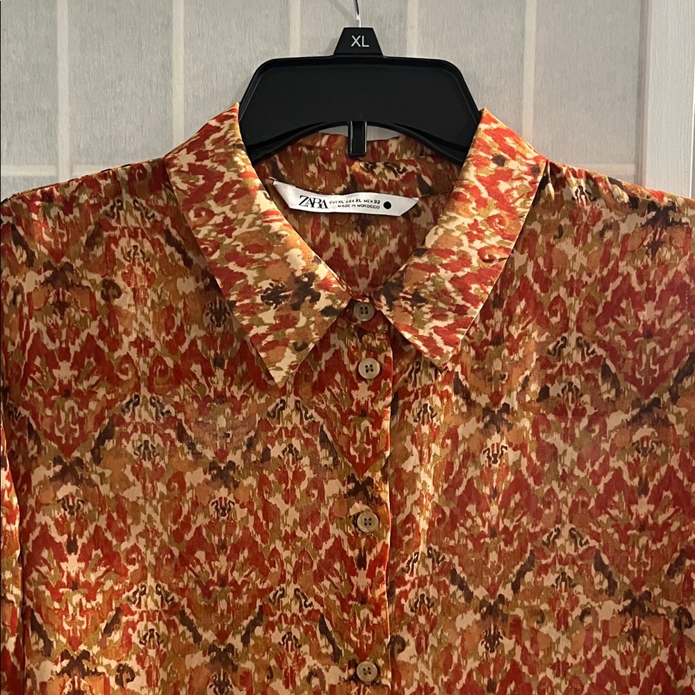 Zara Woman Patterned Shirt